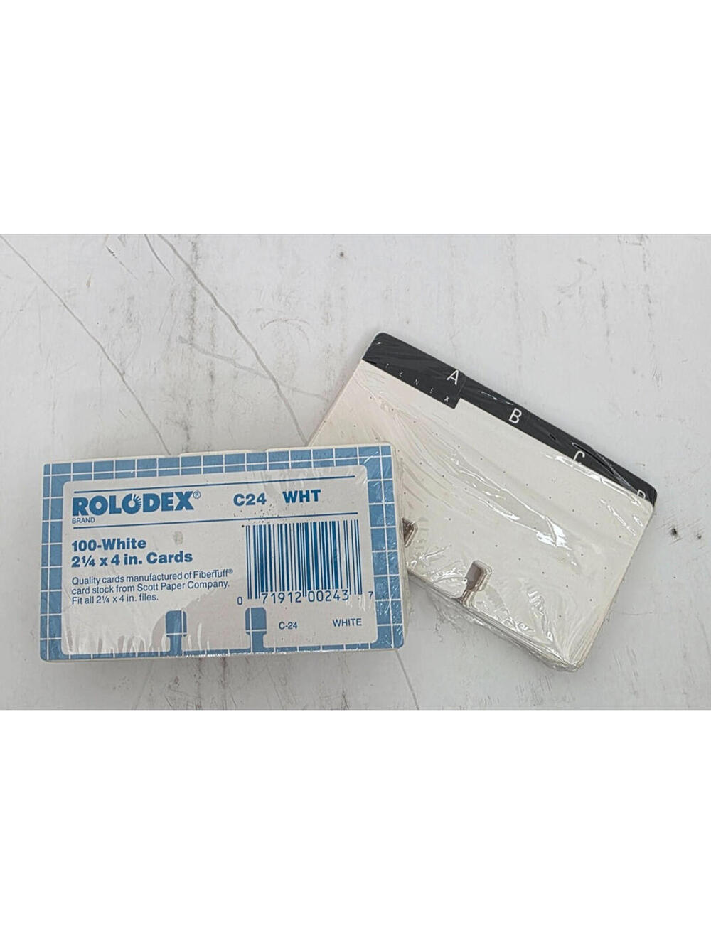 New Rolodex Brand 2 1/4" x 4" Index Cards model C24 With Alphabet Inserts